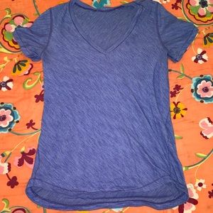 Indigo Lululemon Workout Shirt